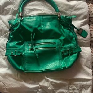 Green handbag